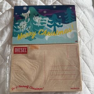 DIESEL Wood Postcards “Do it Yourself Christmas” Set of 2